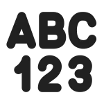 Text Number Format SVG Icon
